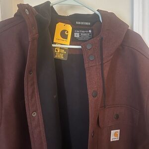 Carhartt Dark Red / Brown Rain Defender Jacket